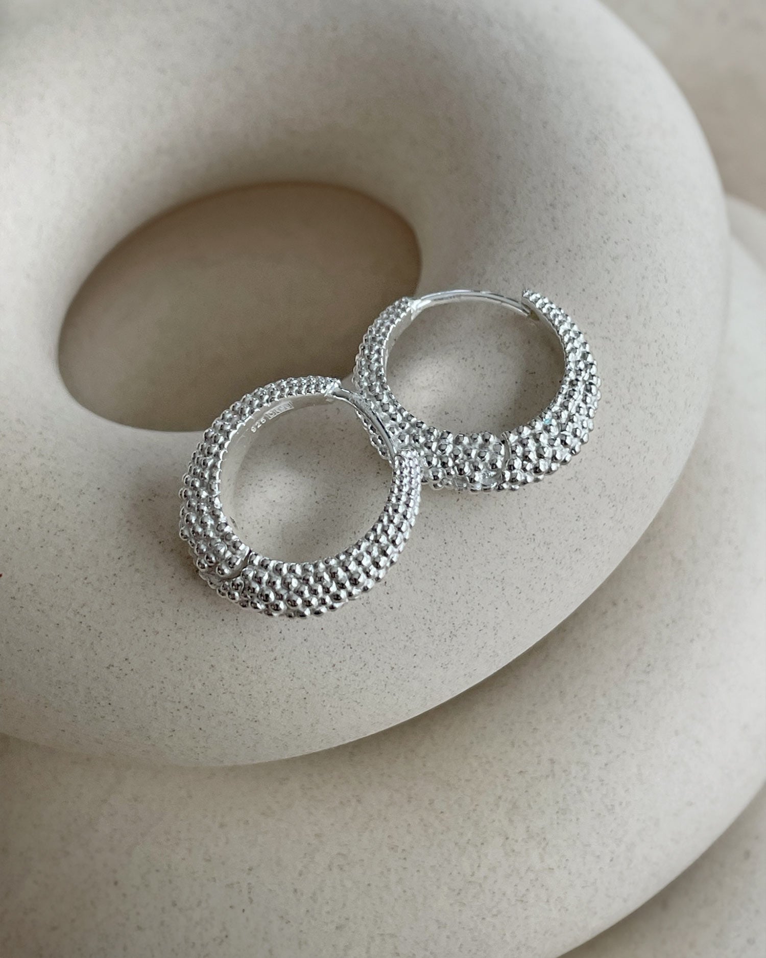 Stardust hoops silver