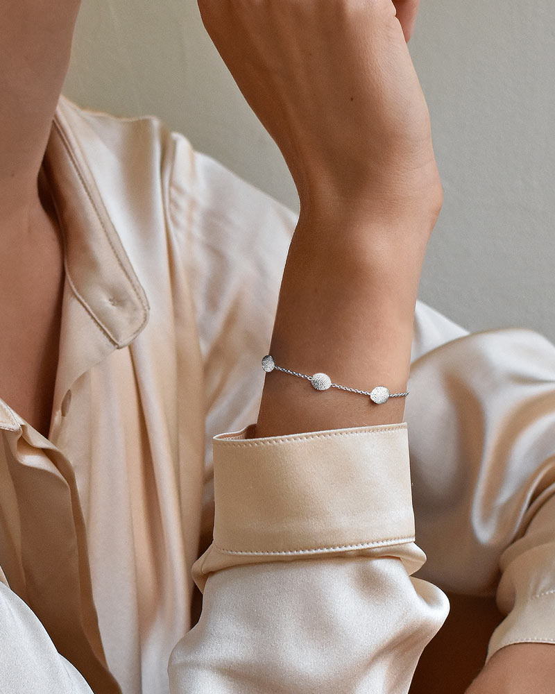 Stardust shine drop full bracelet silver