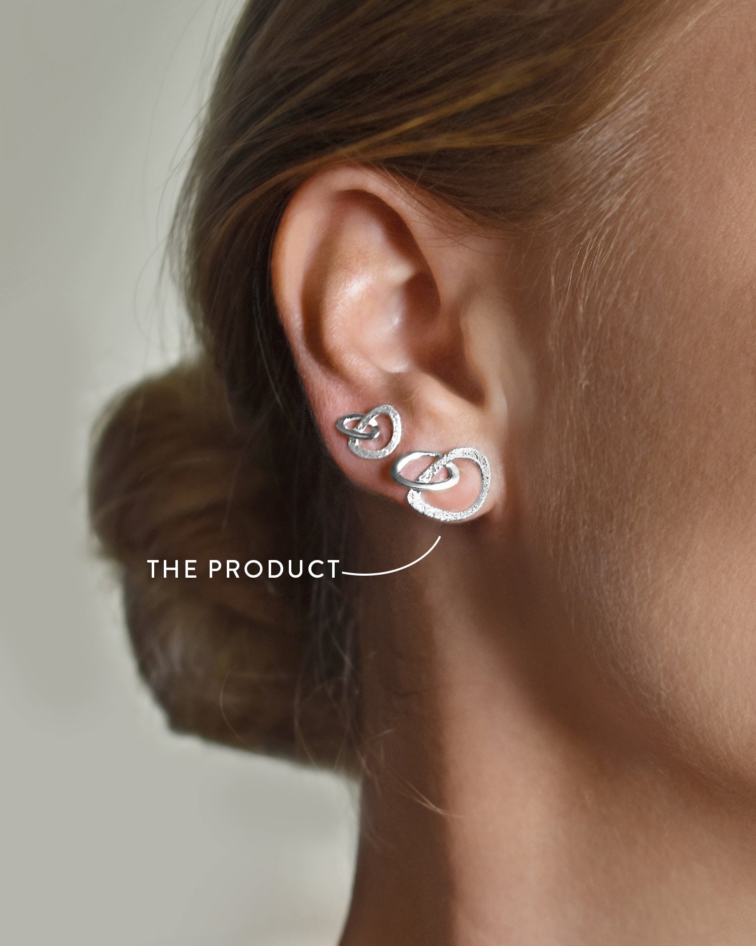 Together medium studs silver