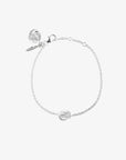 Unity drop bracelet silver