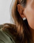 Botanica double studs silver