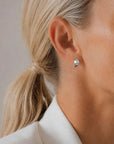 Botanica drop studs silver