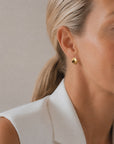 Botanica drop studs gold