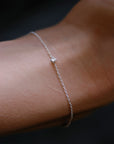 Diamond Sky drop bracelet silver