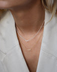 Diamond Sky fall necklace gold