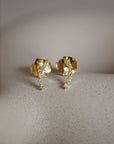 Diamond Sky fall studs gold