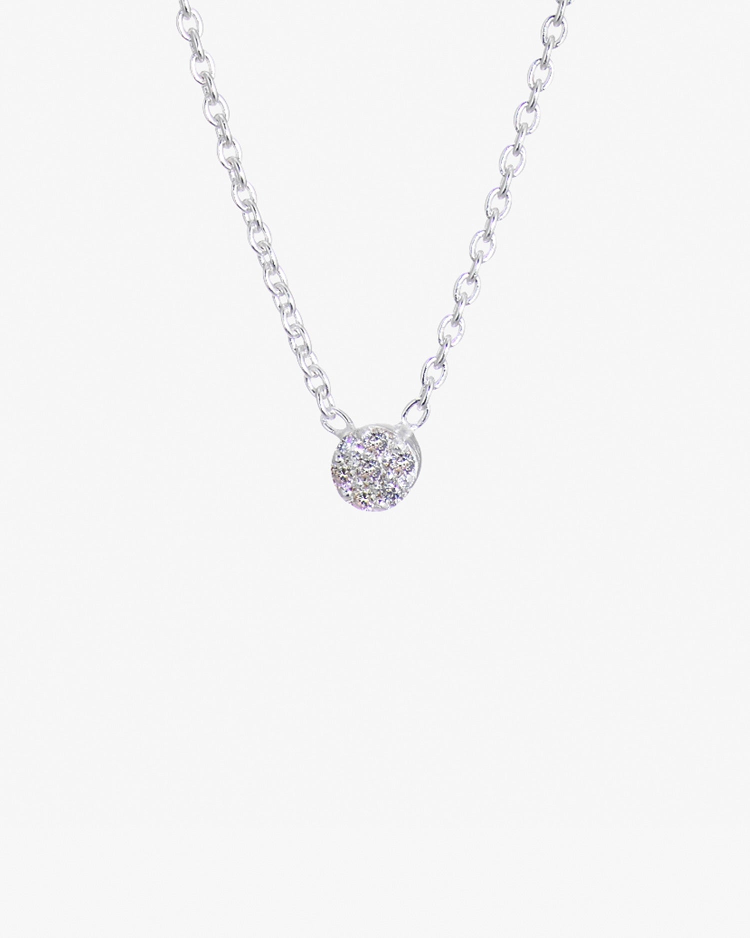 Diamond Sky single necklace silver