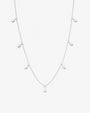 Droplet full necklace silver