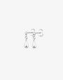 Droplet studs silver