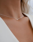 Drops necklace silver