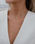 Drops necklace silver