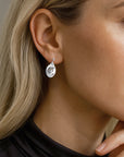 Elm small earrings silver
