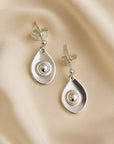 Elm small earrings silver