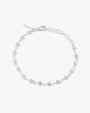 Empower drop chain bracelet silver