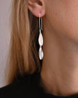 Evening earrings silver