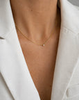 Hope single necklace diamond gold