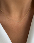 Hope single necklace diamond gold
