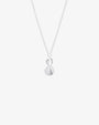Hortensia drop necklace silver