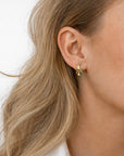 Hortensia drop studs gold