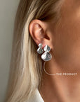 Hortensia earrings silver