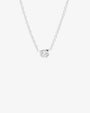 Le Knot flat drop necklace silver