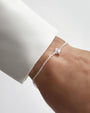 Le Knot drop bracelet silver