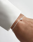 Le Knot drop bracelet silver