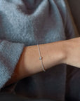 Le Knot drop bracelet silver