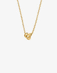 Le Knot drop necklace gold