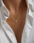 Le Knot drop necklace gold