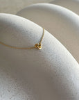 Le Knot drop necklace gold