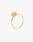 Le Knot drop ring gold