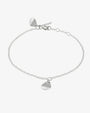 Leaf drop bracelet silver