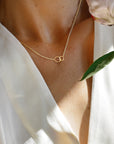 Les Amis drop necklace gold