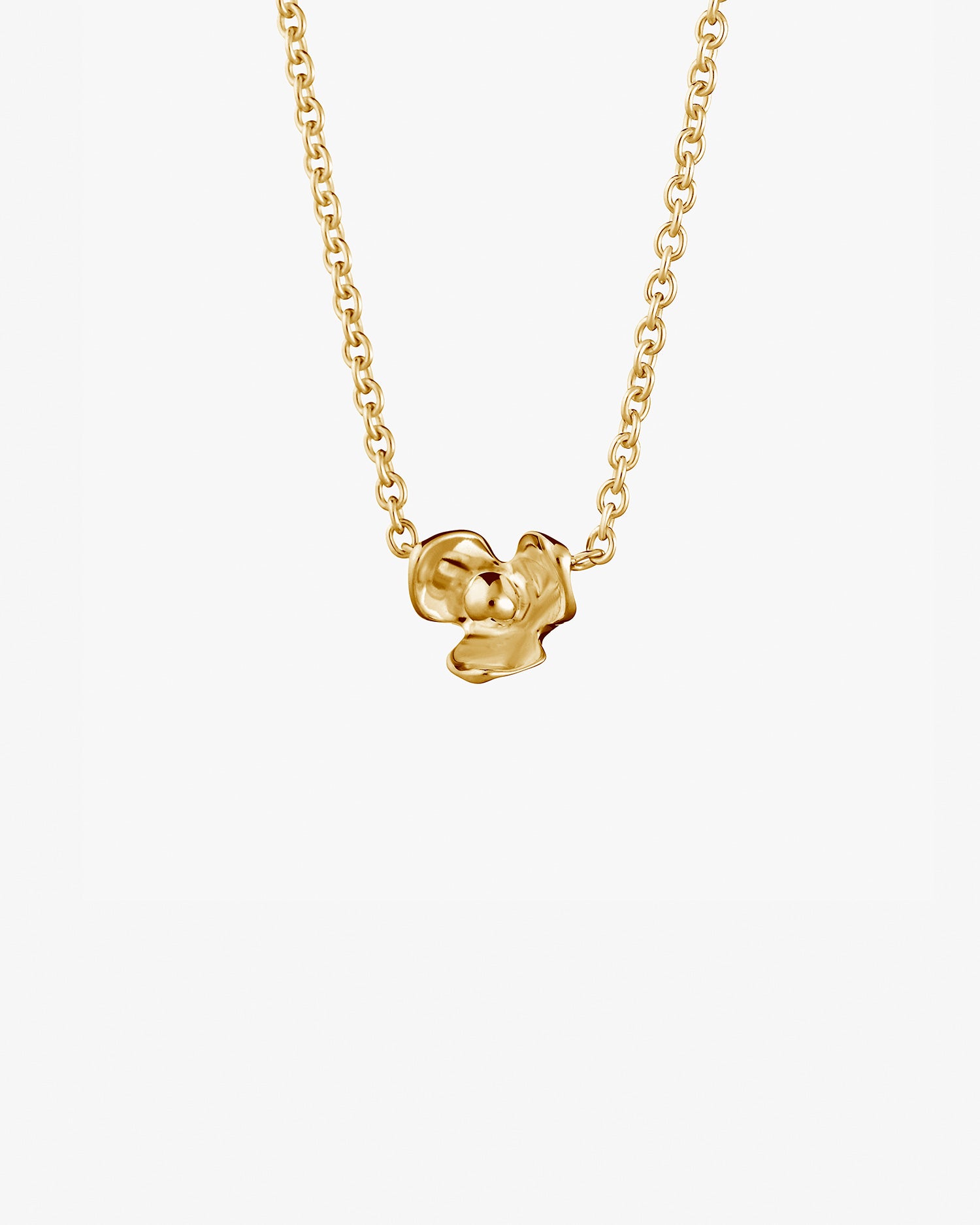 Lotus necklace gold