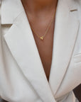 Lotus necklace gold