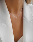 Love Vibe drop necklace silver