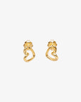 Love Vibe drop studs gold