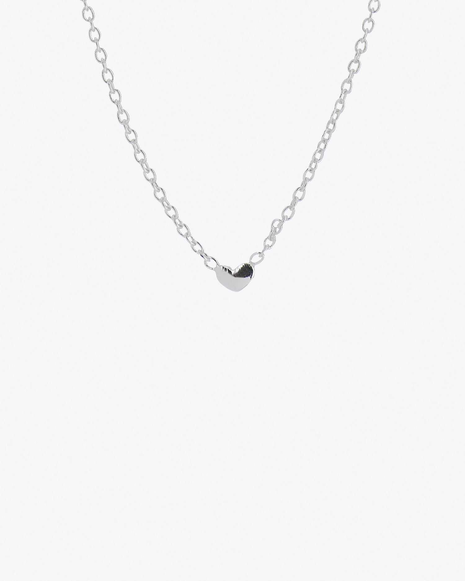 Loving Heart drop necklace silver