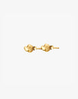 Loving heart studs gold