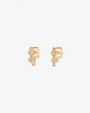 Milky Way drop studs gold