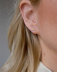 Milky Way drop studs gold