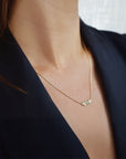 Milky Way single necklace gold