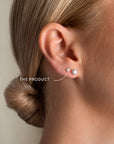 New Bud drop studs silver