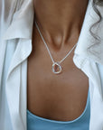 Ocean small single necklace silver
