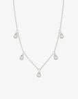 Petite Pearl single full necklace silver