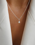 Petite Pearl single necklace silver