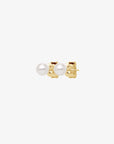 Petite Pearl single studs gold