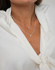 Petite Star pearl necklace silver