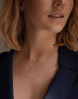 Stella Nova drop necklace gold